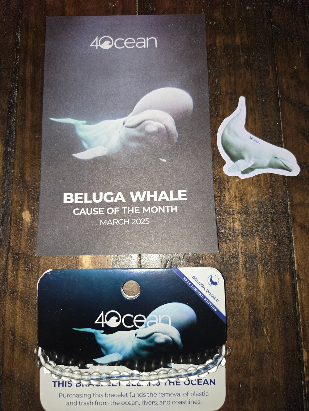 4Ocean Braclet "Baluga Whale"